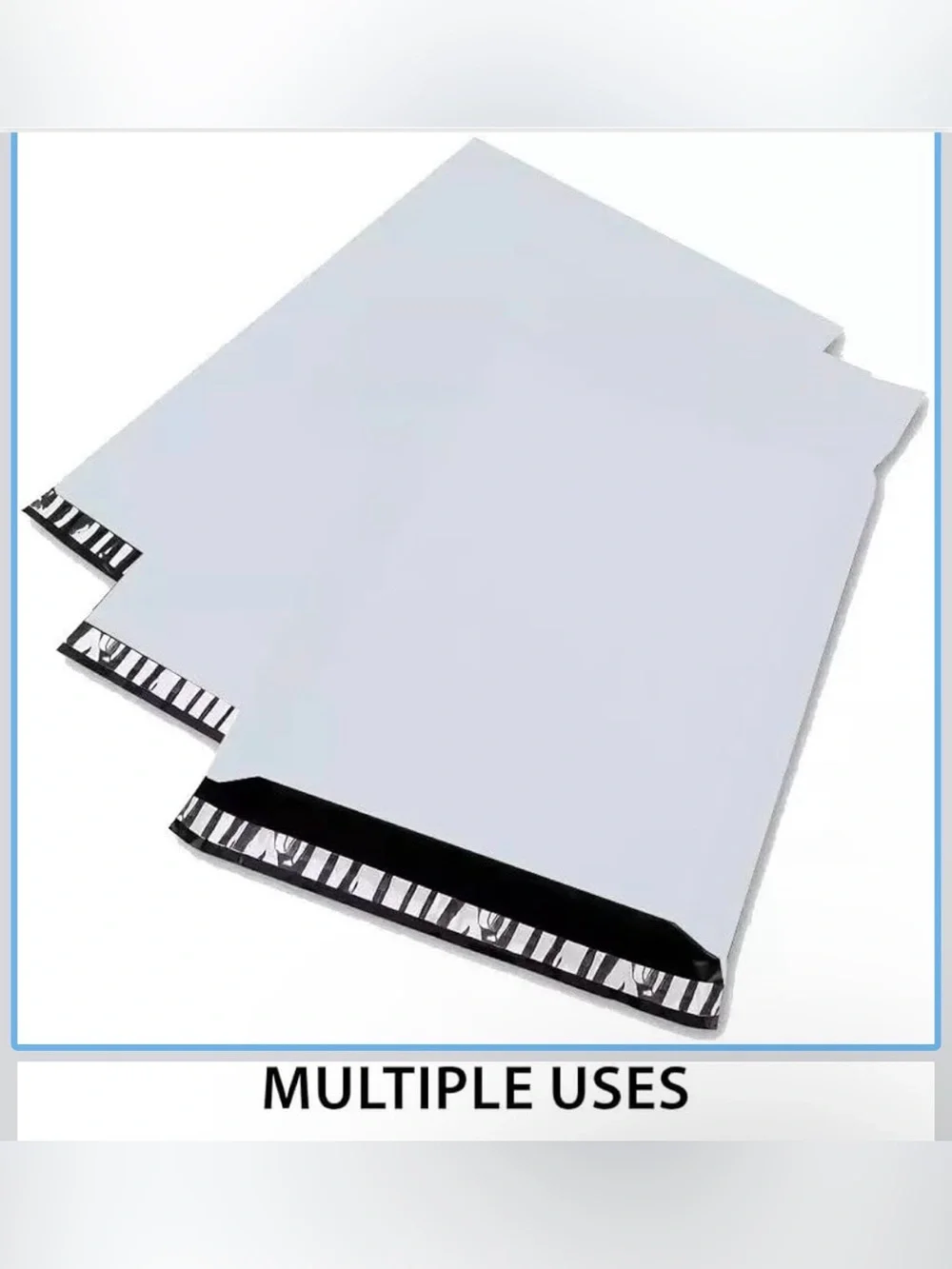 Set of 10 Shipping Polymailers 12x15.5 Peel & Seal Closure - White
